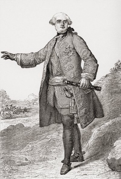 Louis Charles César Le Tellier known as the Duke of Estrées, French military commander and Marshal of France. From Les Heures Libres published 1908 by French School