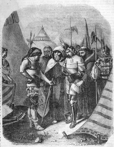 Louis II de la Tremoille. English General. Mad War (1485-1488). La Tremoille deciding to kill the accomplices of the Duke of Orleans. by French School