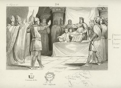 Louis I, King of the Franks and Holy Roman Emperor by French School