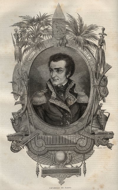 Louis Marie Maximilien de Caffarelli du Falga (1756-1799) French general during French Revolution - Engraving in New National Encyclopedia by Maurice La Charest - 1870 by French School
