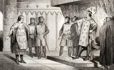 Louis VIII the Lion receives an envoy from his enemy Henry III of England, from 
