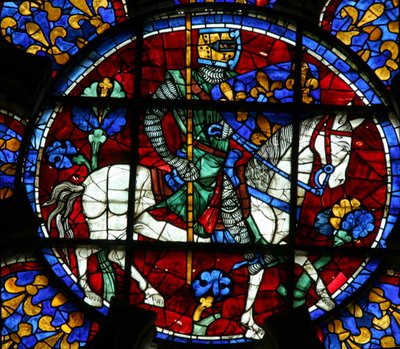 Louis VIII as a Knight on Horseback by French School