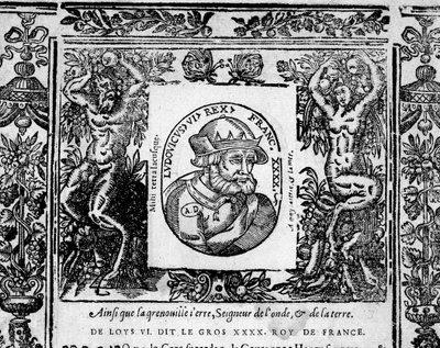 Louis VI Le Gros - in Portraits of the kings of France by French School
