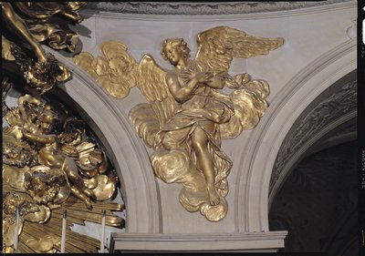 Louis XIV Style Angel, from the Arch to the Right of the High Altar in the Chapel by French School