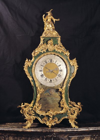 Louis XV Style clock surmounted by a Chinese man by French School