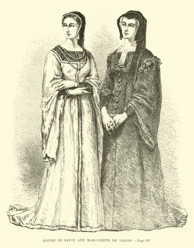 Louise of Savoy and Marguerite de Valois by French School