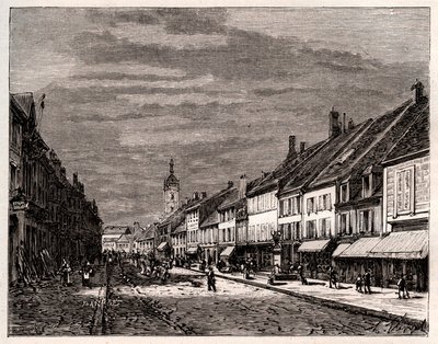 Lure - department of Haute-Saone in the region of Bourgogne-Franche-Comte - engraving in 