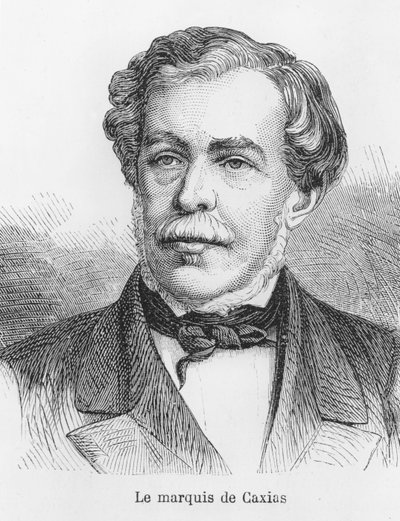 Luís Alves de Lima e Silva, Duke of Caxias (engraving) by French School