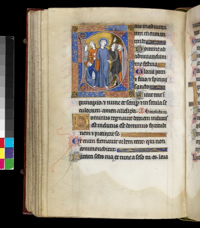 Mocking of Christ with Jesus, Surrounded by Tormentors, Including Two Men in Jewish Caps, from the Psalter and Hours of Isabella of France by French School