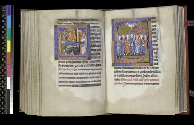 Suffrage to St Andrew and Suffrage to the Apostles, from the Psalter and Hours of Isabella of France, Paris, c.1265-70 by French School
