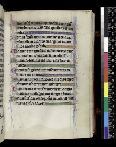 MS 300 f.82r, from the Psalter and Hours of Isabella of France, Paris, c.1265-70 by French School