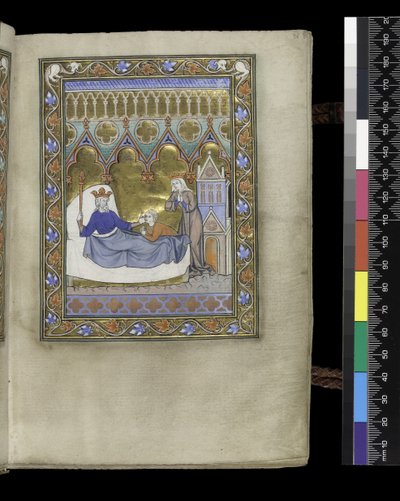 Folio from the Psalter and Hours of Isabella of France, Paris, c.1265-70 by French School