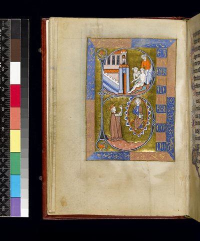 Folio from the Psalter and Hours of Isabella of France, Paris, c.1265-70 by French School