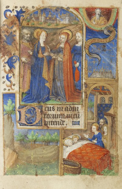 The Visitation, 1464 (detail) by French School