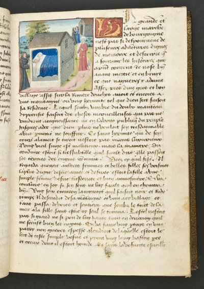 MS Hunter 252 030r Page from Cent Nouvelles Nouvelles, c.1461-62 by French School