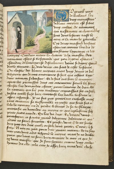 MS Hunter 252 033r Page from Cent Nouvelles Nouvelles, c.1461-62 by French School