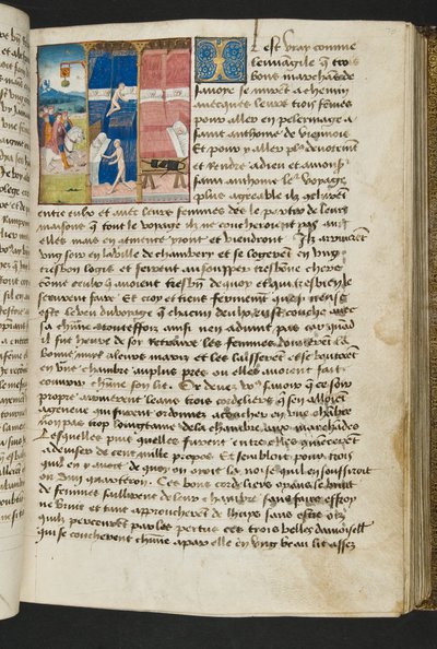 Page from Cent Nouvelles Nouvelles, c.1461-62 by French School