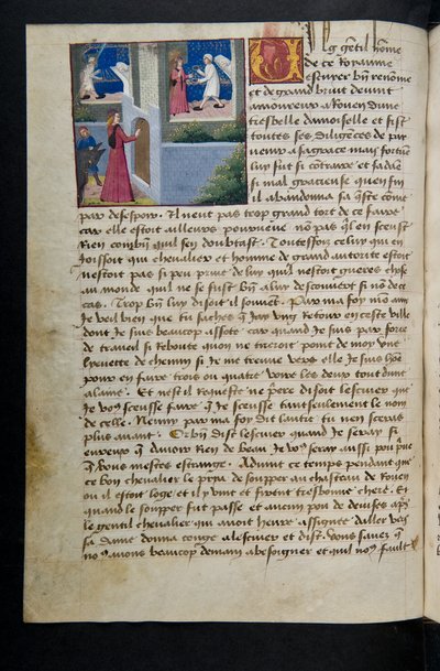 Page from Cent Nouvelles Nouvelles, c.1461-62 by French School