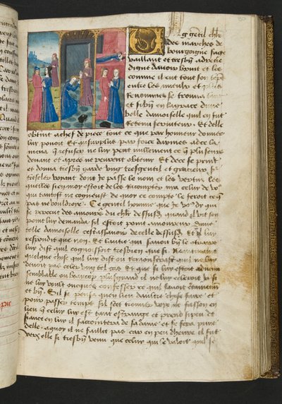 Page from Cent Nouvelles Nouvelles, c.1461-62 by French School