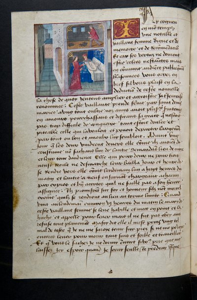 Page from Cent Nouvelles Nouvelles, c.1461-62 by French School