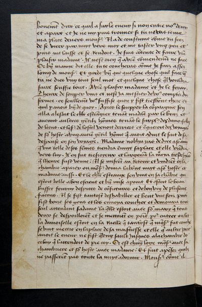 Page from Cent Nouvelles Nouvelles, c.1461-62 by French School