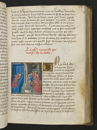 Page from Cent Nouvelles Nouvelles, c.1461-62 by French School