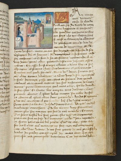 Page from Cent Nouvelles Nouvelles, c.1461-62 by French School