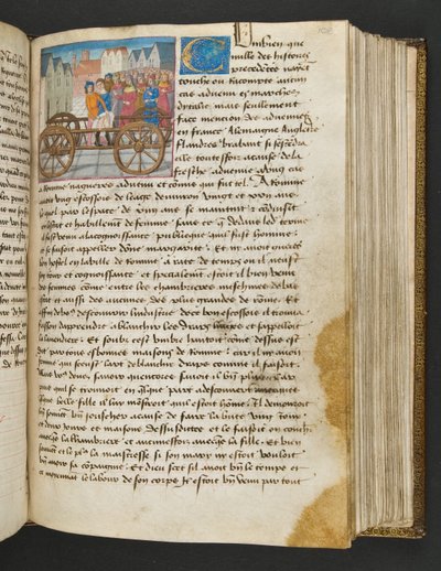 Page from Cent Nouvelles Nouvelles, c.1461-62 by French School