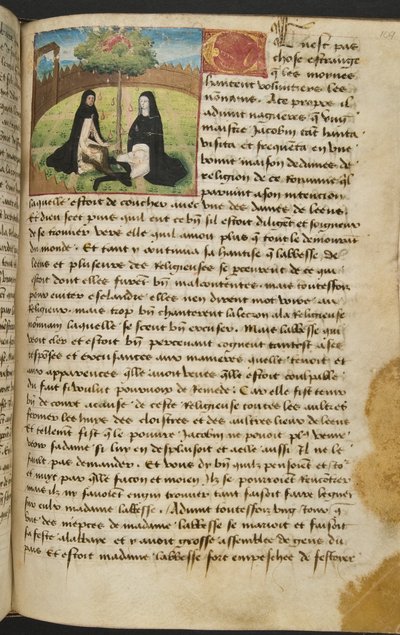 Page from Cent Nouvelles Nouvelles, c.1461-62 by French School