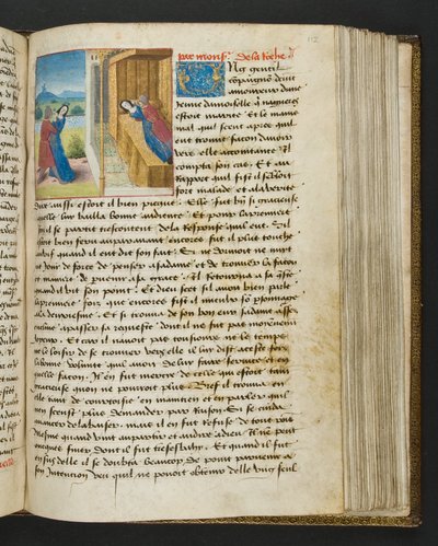 Page from Cent Nouvelles Nouvelles, c.1461-62 by French School