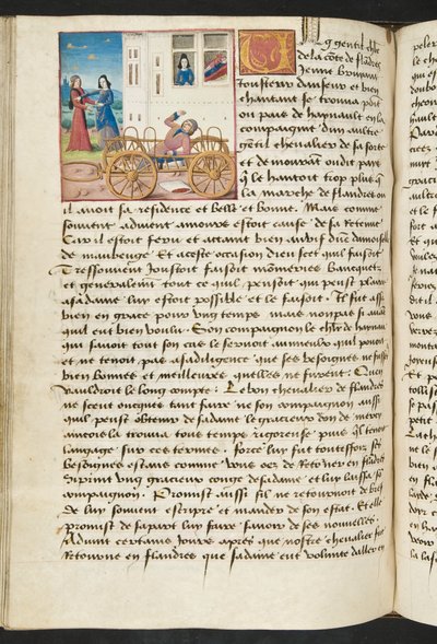 Page from Cent Nouvelles Nouvelles, c.1461-62 by French School