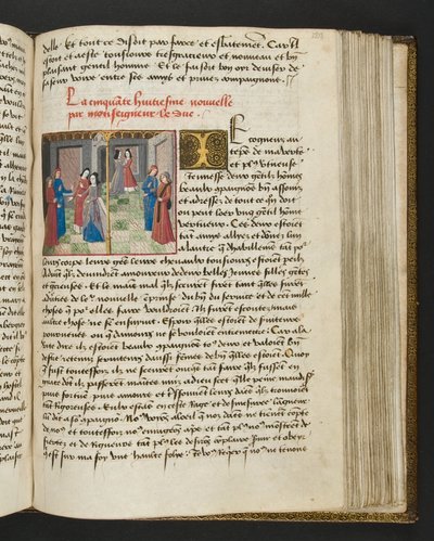 Page from Cent Nouvelles Nouvelles, c.1461-62 by French School