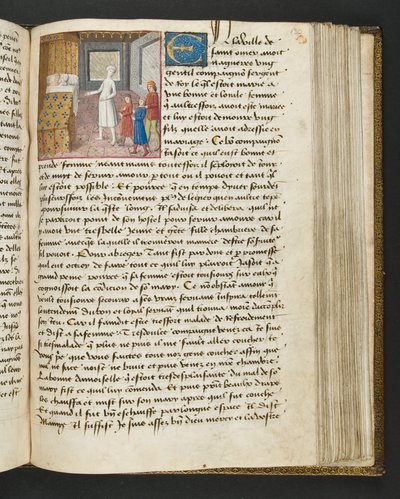 Page from Cent Nouvelles Nouvelles, c.1461-62 by French School