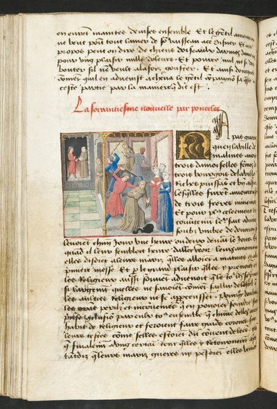 Page from Cent Nouvelles Nouvelles, c.1461-62 by French School