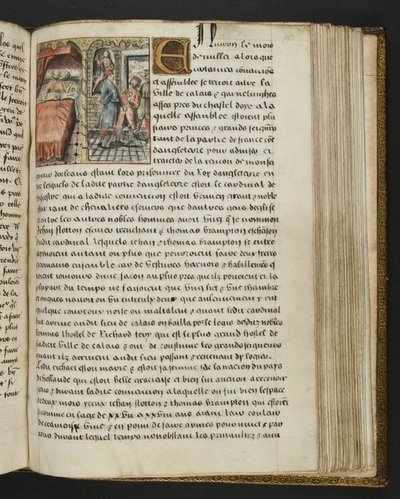 Page from Cent Nouvelles Nouvelles, c.1461-62 by French School