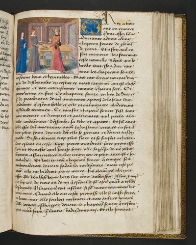 Page from Cent Nouvelles Nouvelles, c.1461-62 by French School