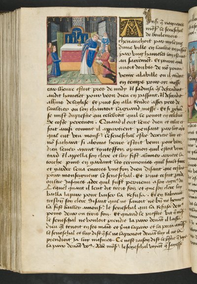Page from Cent Nouvelles Nouvelles, c.1461-62 by French School