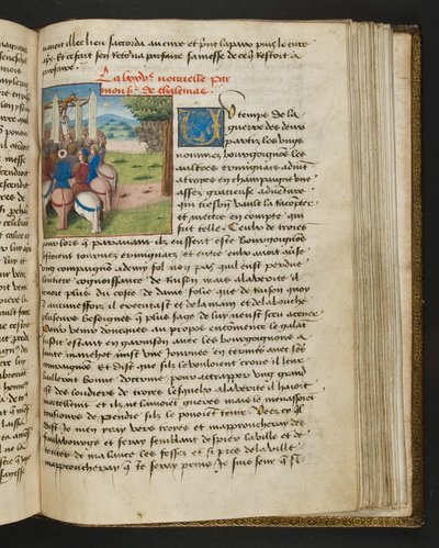 Page from Cent Nouvelles Nouvelles, c.1461-62 by French School