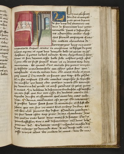 Page from Cent Nouvelles Nouvelles, c.1461-62 by French School