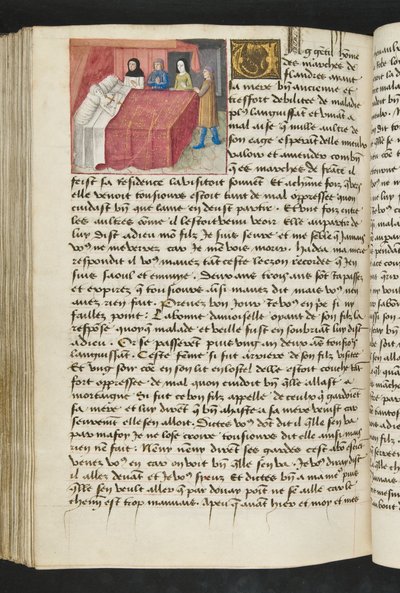 Page from Cent Nouvelles Nouvelles, c.1461-62 by French School