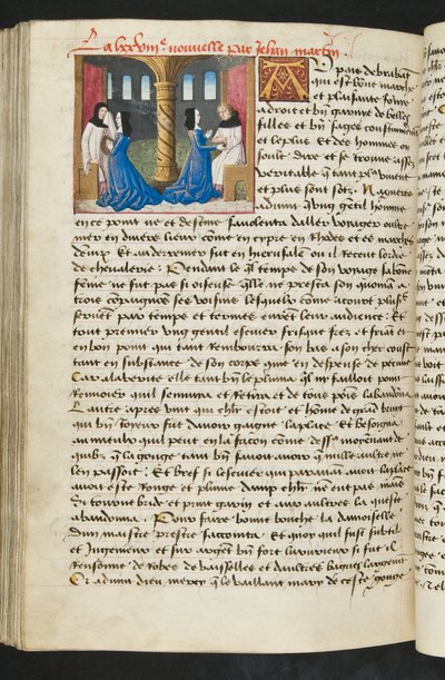 Page from Cent Nouvelles Nouvelles, c.1461-62 by French School