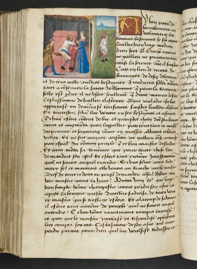 Page from Cent Nouvelles Nouvelles, c.1461-62 by French School
