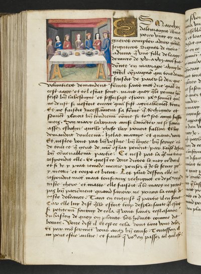Page from Cent Nouvelles Nouvelles, c.1461-62 by French School