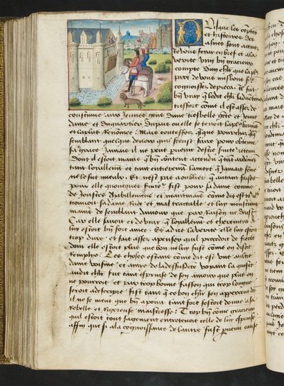 Page from Cent Nouvelles Nouvelles, c.1461-62 by French School