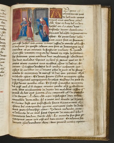 Page from Cent Nouvelles Nouvelles, c.1461-62 by French School