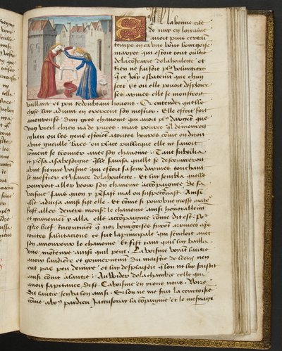Page from Cent Nouvelles Nouvelles, c.1461-62 by French School