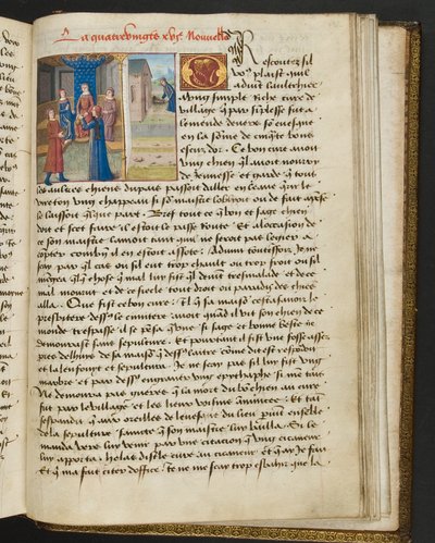 Page from Cent Nouvelles Nouvelles, c.1461-62 by French School