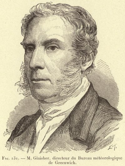 M Glaisher, director of the Greenwich Meteorological Office by French School