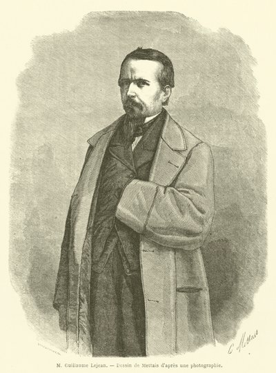 Mr. Guillaume Lejean (engraving) by French School