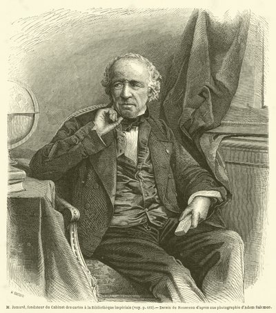 M Jomard, founder of the Map Cabinet at the Imperial Library by French School